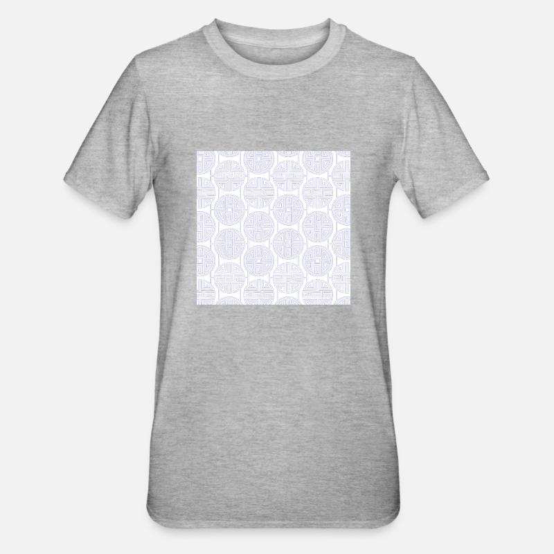 Modèle chinois - T-shirt polycoton Unisexe - gris chiné