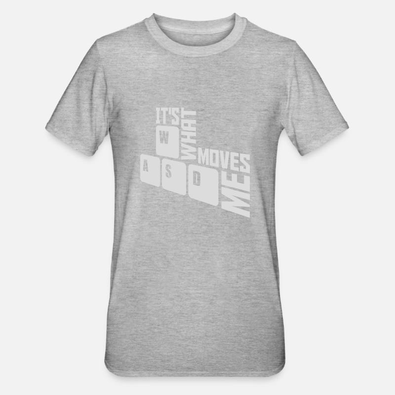 c’est ce qui m’émeut - T-shirt polycoton Unisexe - gris chiné