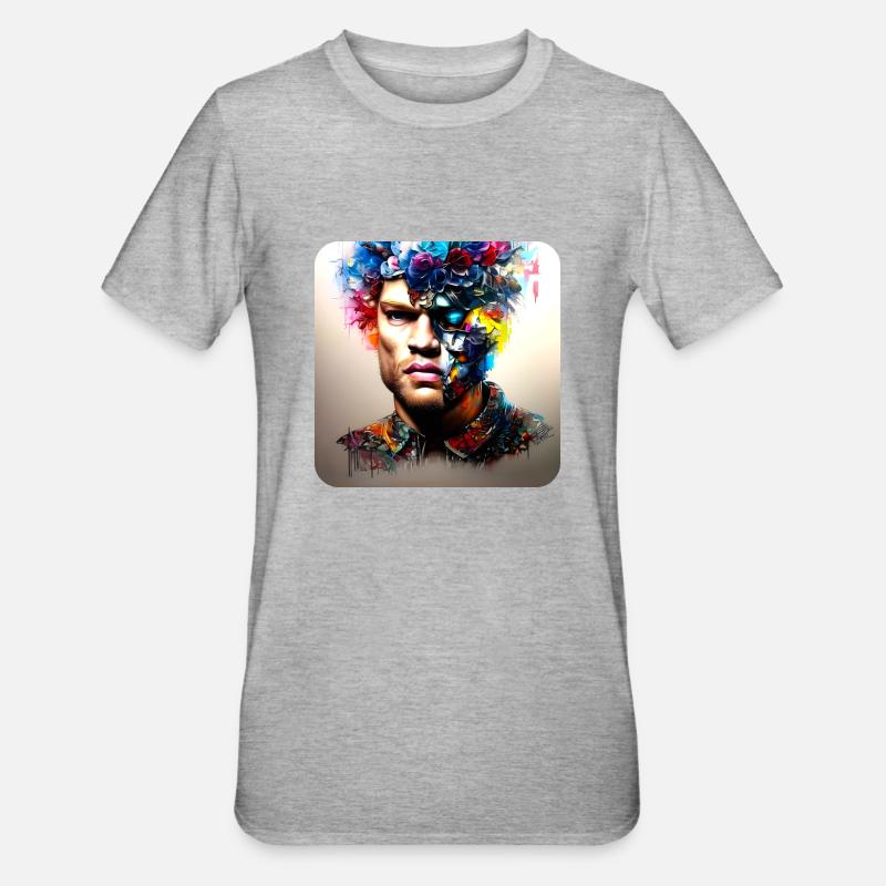 His deep rolling - Unisex Polycotton T-Shirt - heather grey