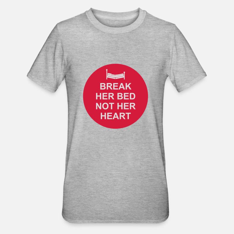 briser son lit Citation - T-shirt polycoton Unisexe - gris chiné