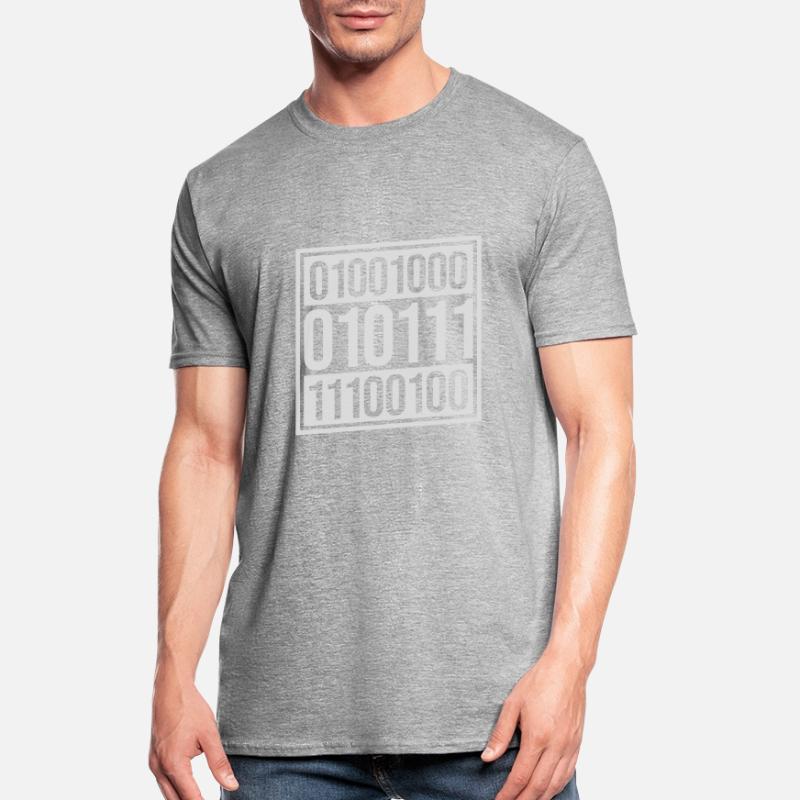 Langage de programme de code binaire T-shirt polycoton Unisexe