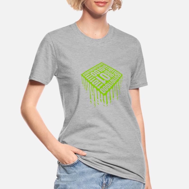 Langage de programme de code binaire T-shirt polycoton Unisexe