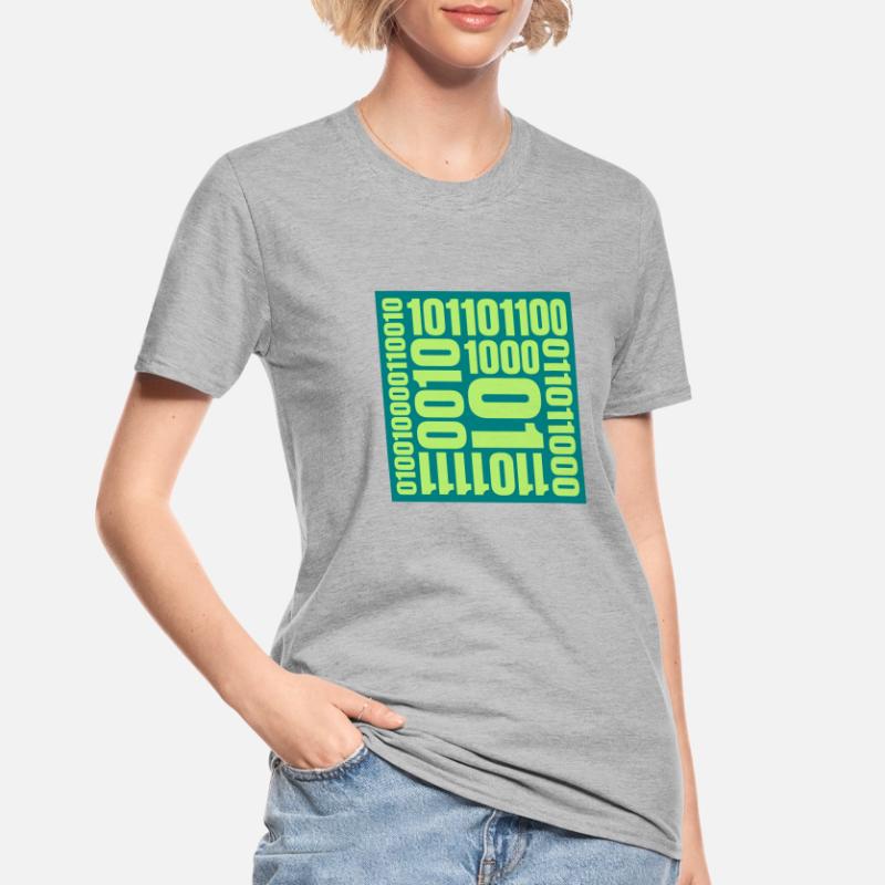 Binary Code Program Language Unisex Polycotton T-Shirt