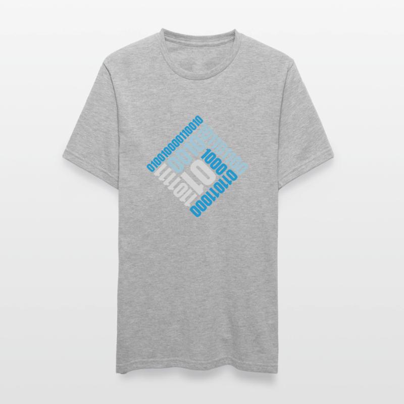Langage de programme de code binaire T-shirt polycoton Unisexe