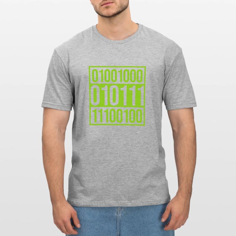 Langage de programme de code binaire T-shirt polycoton Unisexe
