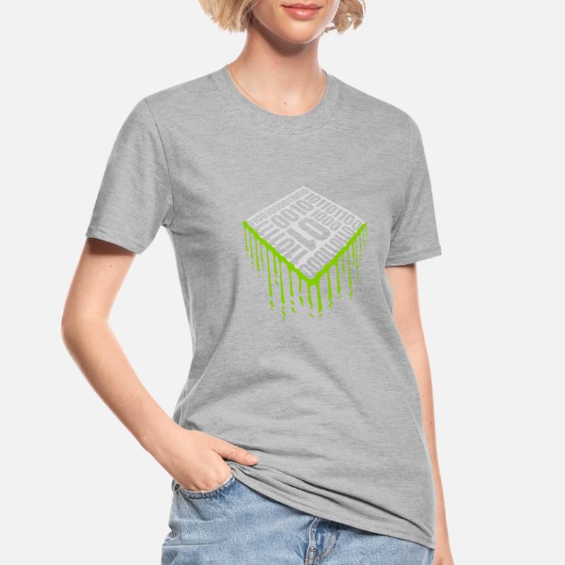 Langage de programme de code binaire T-shirt polycoton Unisexe
