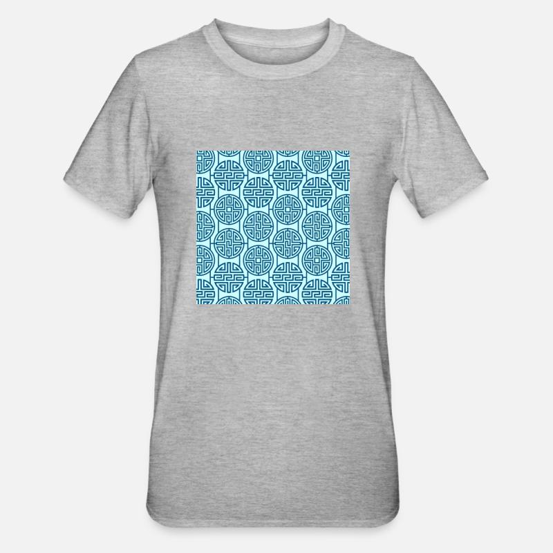 Modèle chinois - T-shirt polycoton Unisexe - gris chiné