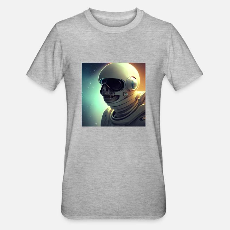 Héros de l’espace - T-shirt polycoton Unisexe - gris chiné