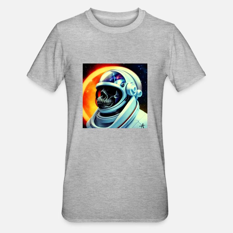 Héros de l’espace - T-shirt polycoton Unisexe - gris chiné