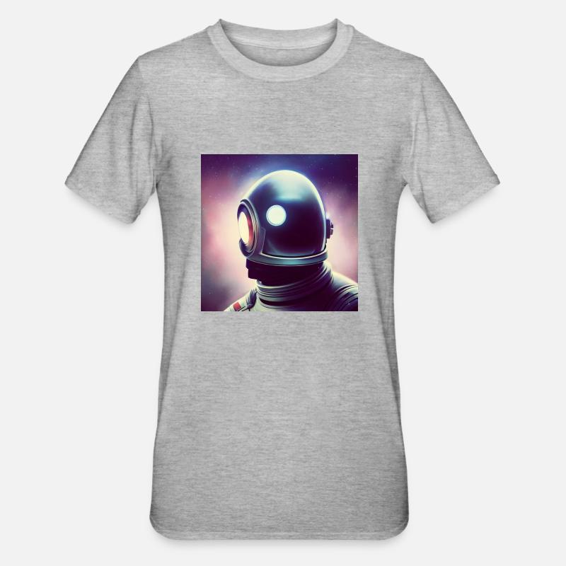 Héros de l’espace - T-shirt polycoton Unisexe - gris chiné