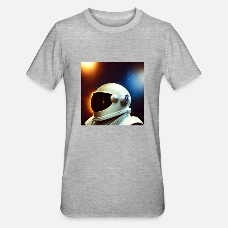 Héros de l’espace - T-shirt polycoton Unisexe - gris chiné