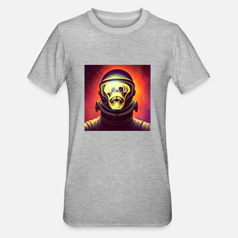 Héros de l’espace - T-shirt polycoton Unisexe - gris chiné