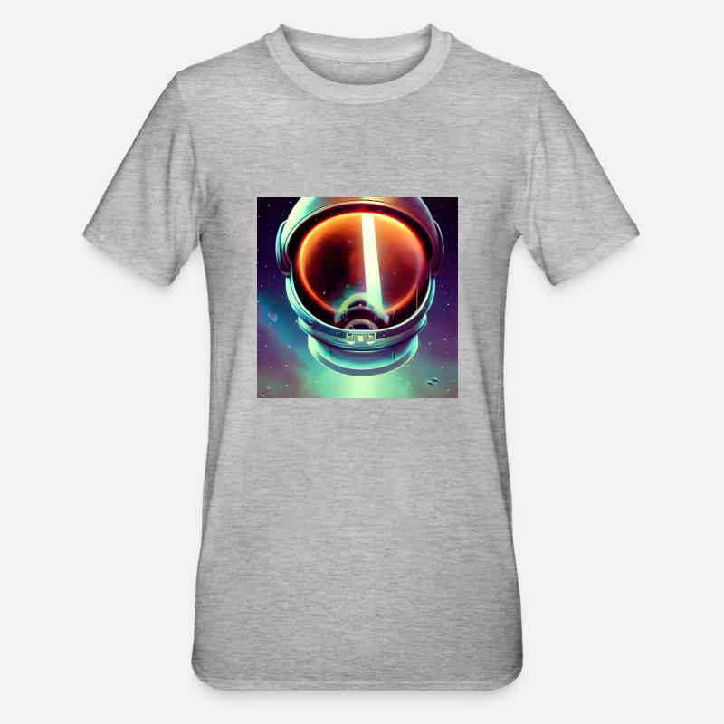 Héros de l’espace - T-shirt polycoton Unisexe - gris chiné