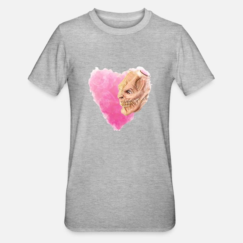 Krampus Percht Devil 2315 - T-shirt polycoton Unisexe - gris chiné