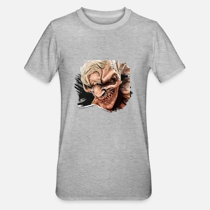 Krampus Percht Devil 2325 - T-shirt polycoton Unisexe - gris chiné