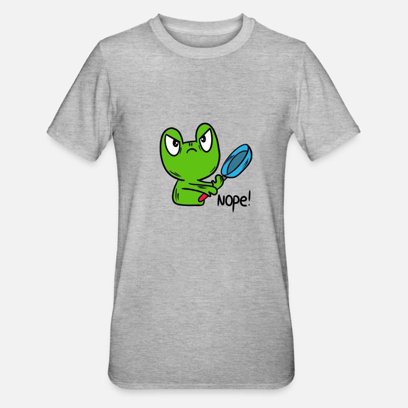 Funny frog, toad - Unisex Polycotton T-Shirt - heather grey
