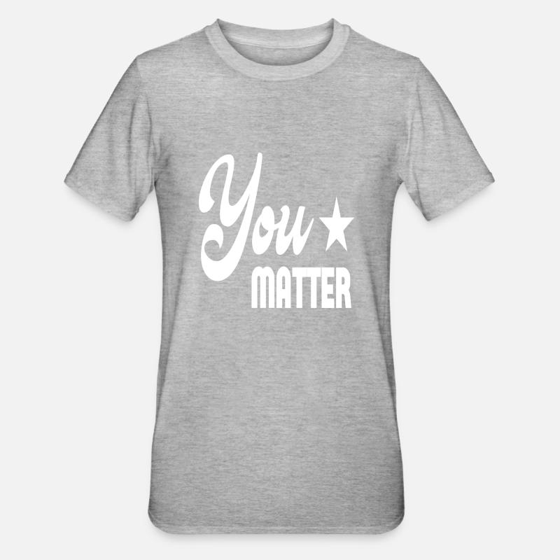 Vous comptez - T-shirt polycoton Unisexe - gris chiné