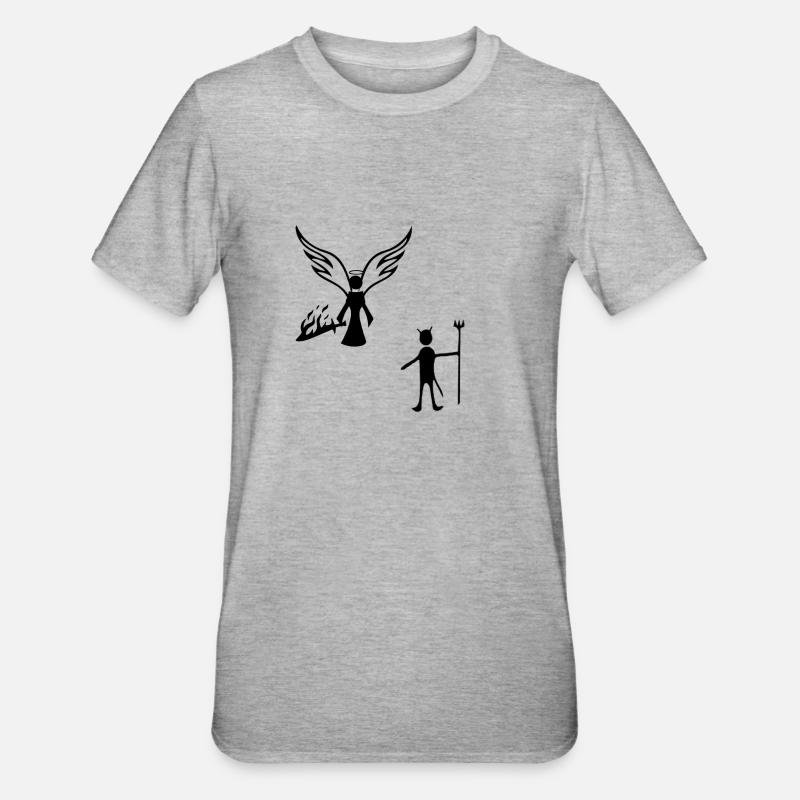 Confrontation - Unisex Polycotton T-Shirt - heather grey