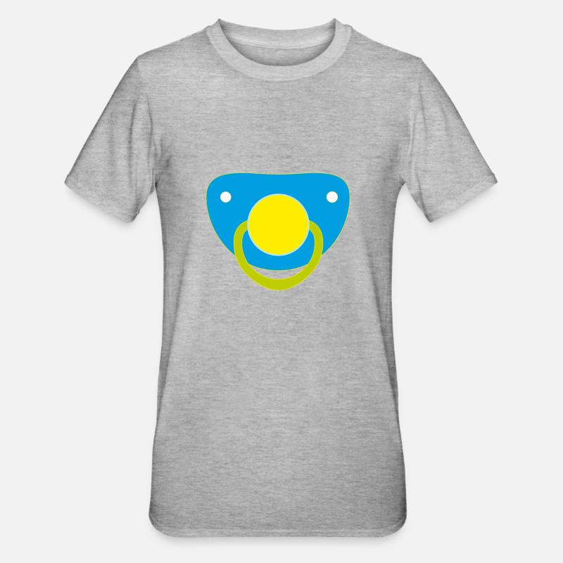 Schnulli - Unisex Polycotton T-Shirt - Grau meliert