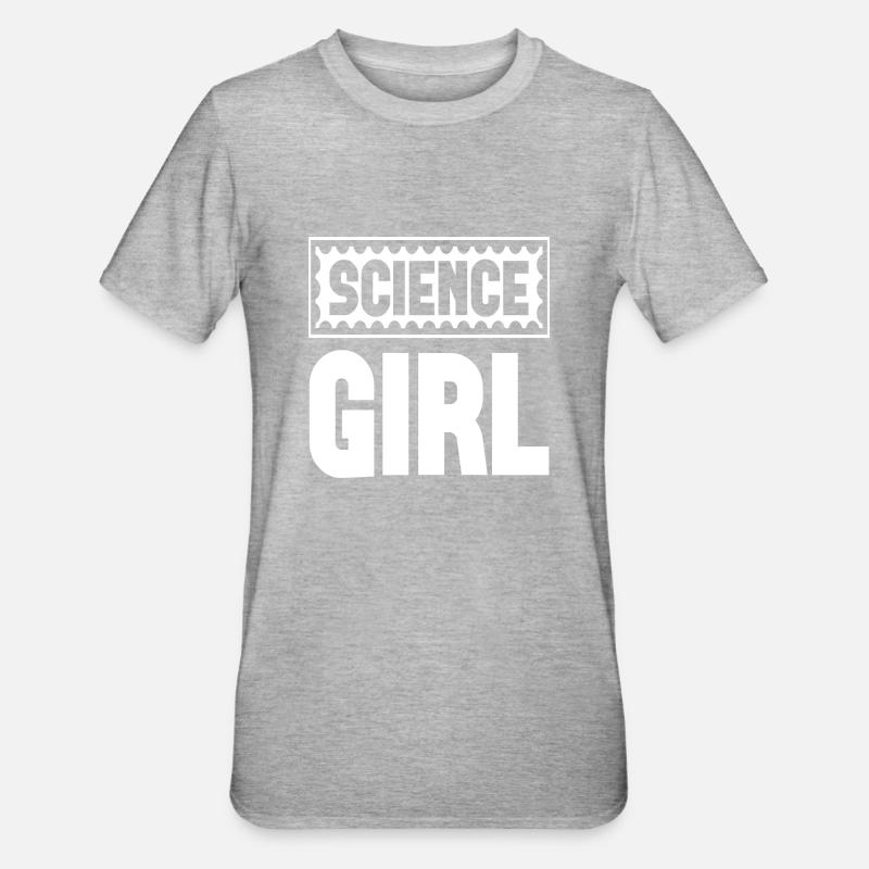 Fille de sciences - T-shirt polycoton Unisexe - gris chiné