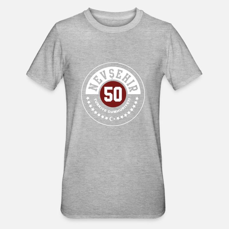 Nevsehir - T-shirt polycoton Unisexe - gris chiné