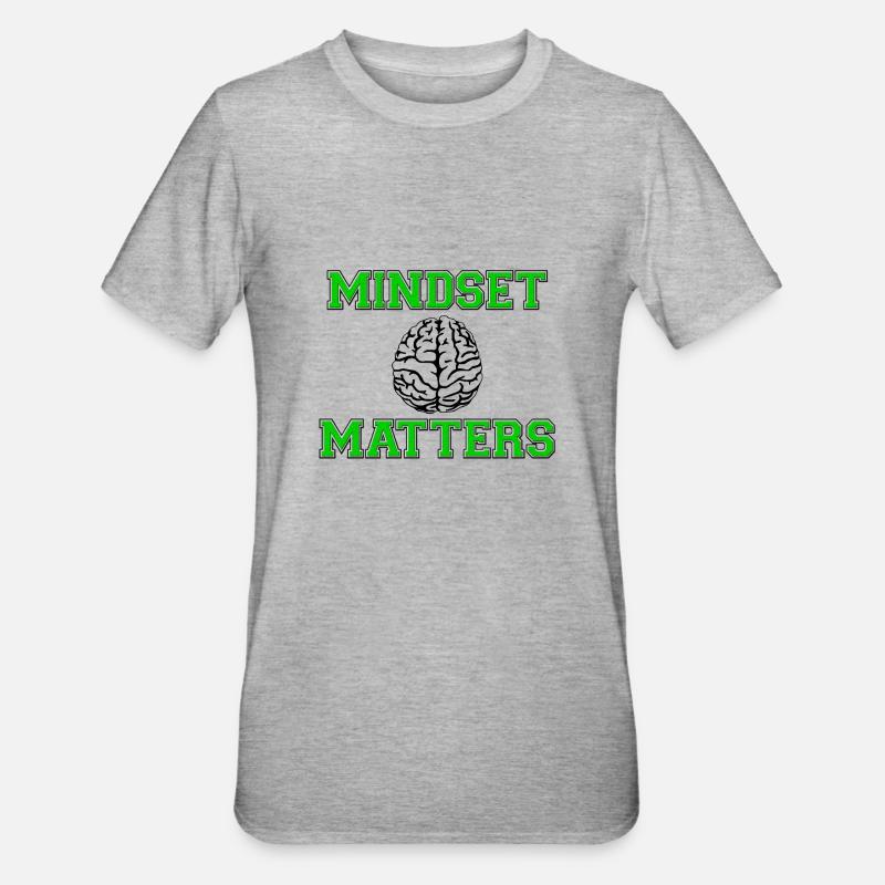 Mindset Matters - Unisex Polycotton T-Shirt - heather grey