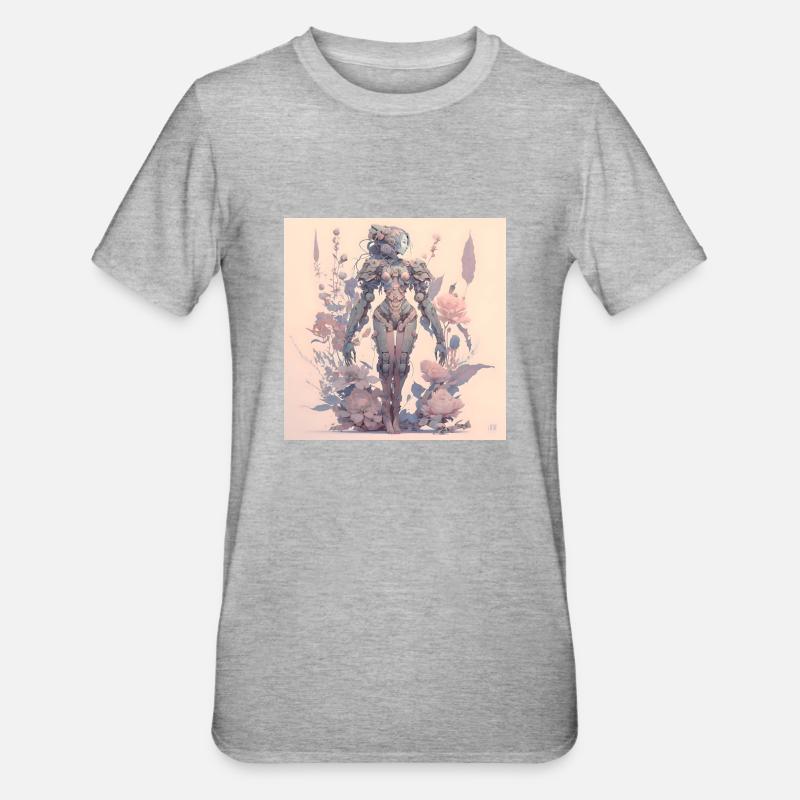 in harmony with nature evolution - Unisex Polycotton T-Shirt - heather grey