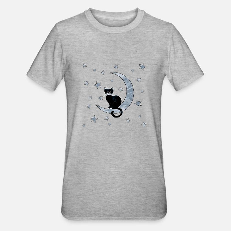 Chat - T-shirt polycoton Unisexe - gris chiné
