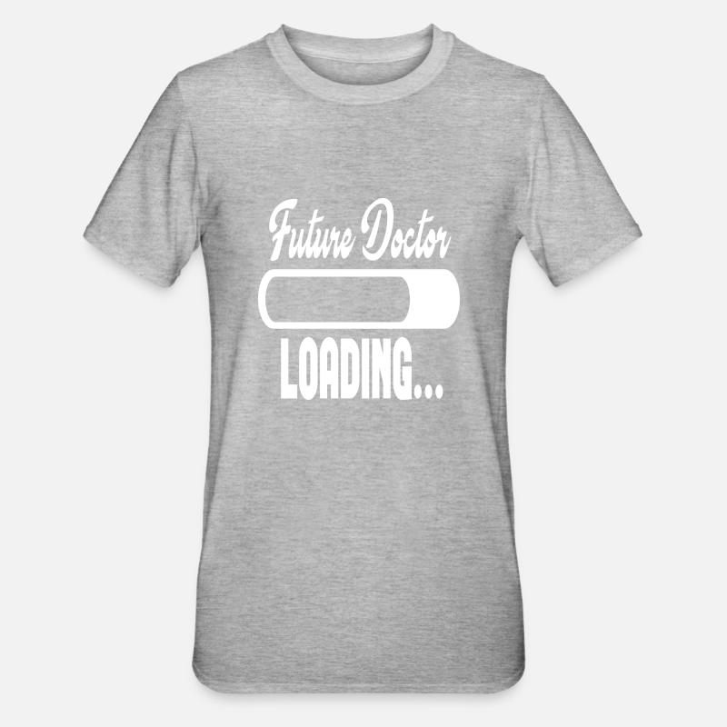 Future Doctor Loading... - T-shirt polycoton Unisexe - gris chiné