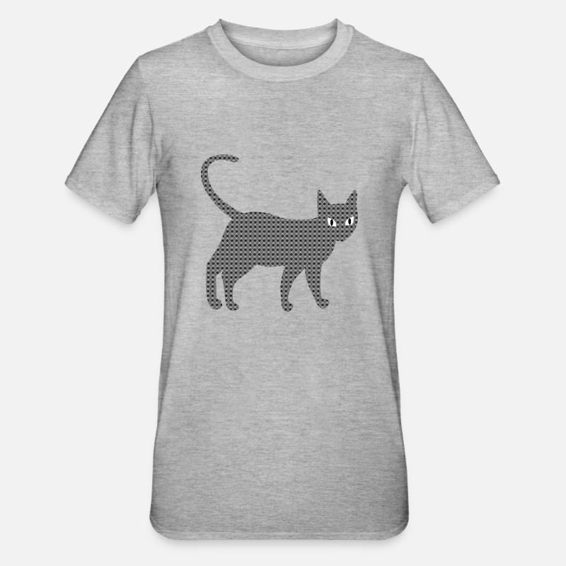 Chat structurel - T-shirt polycoton Unisexe - gris chiné