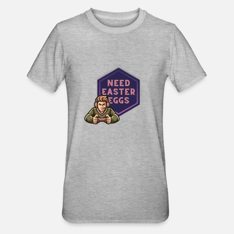 Need Easter Eggs - Unisex Polycotton T-Shirt - heather grey