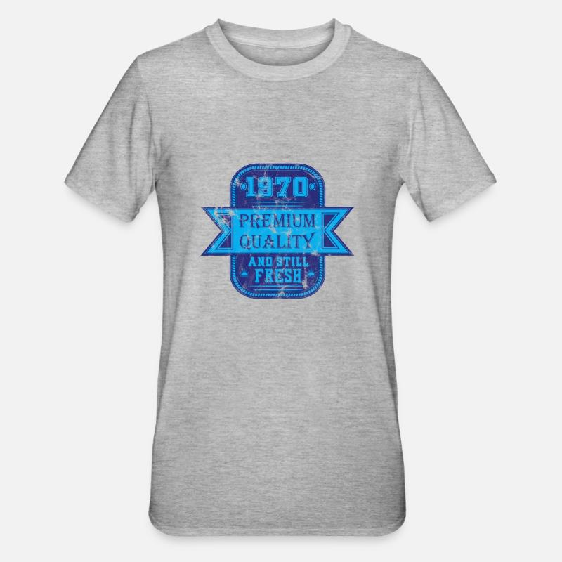Millésime 1970 - T-shirt polycoton Unisexe - gris chiné