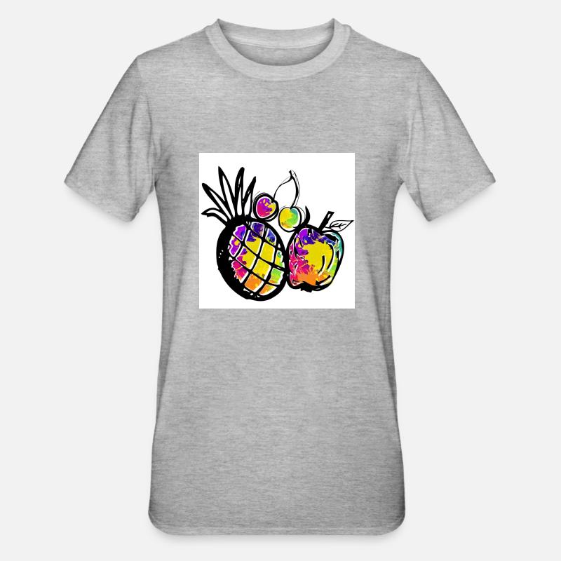 Fruit - T-shirt polycoton Unisexe - gris chiné
