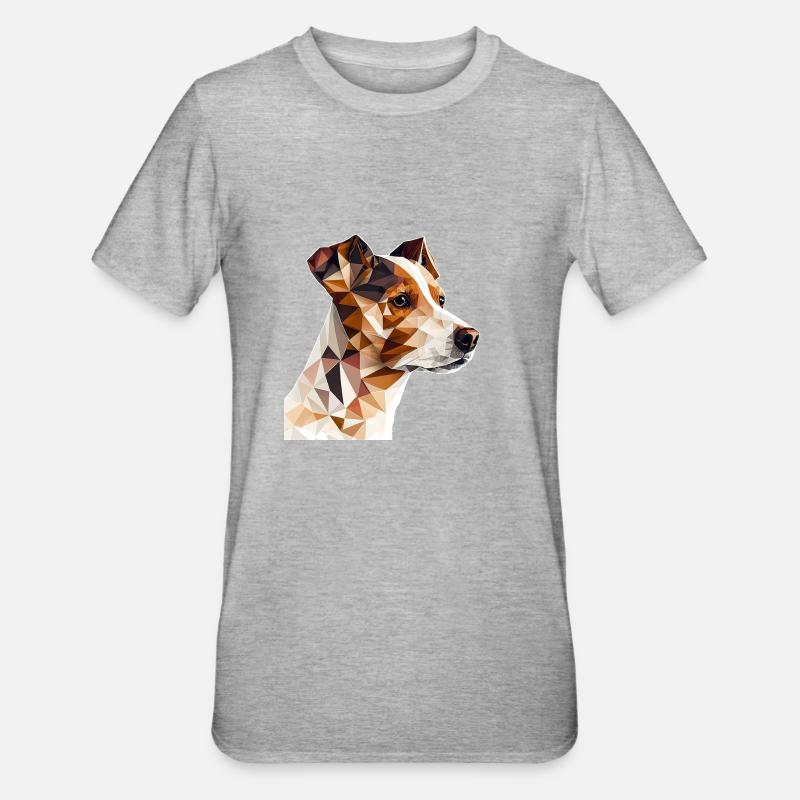 JACK RUSSELL - T-shirt polycoton Unisexe - gris chiné