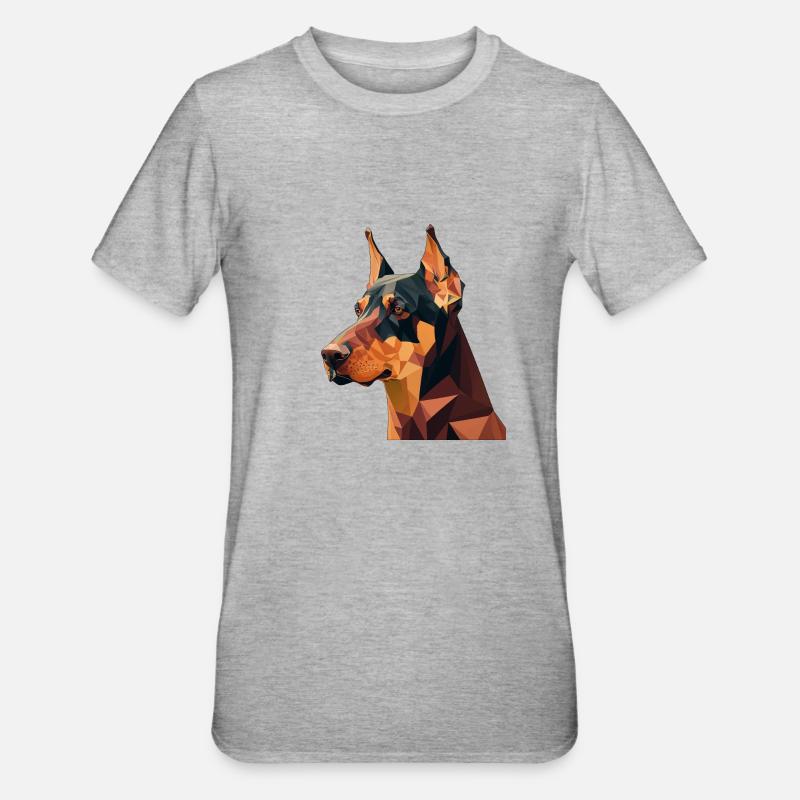 DOBERMAN - T-shirt polycoton Unisexe - gris chiné