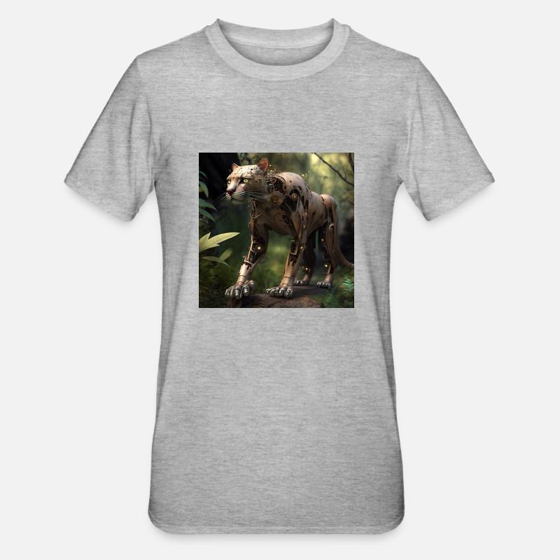 Panter 2 - T-shirt polycoton Unisexe - gris chiné
