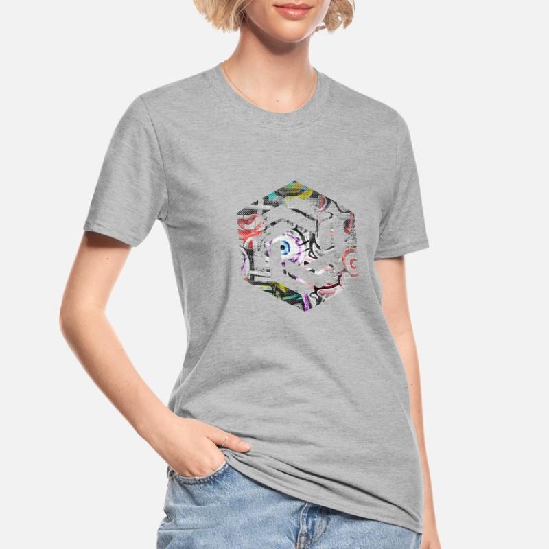 Codage géométrique du programmeur de programmation hexagonale T-shirt polycoton Unisexe