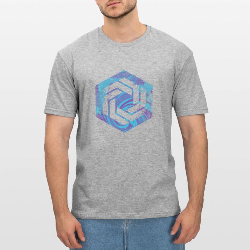Codage géométrique du programmeur de programmation hexagonale T-shirt polycoton Unisexe
