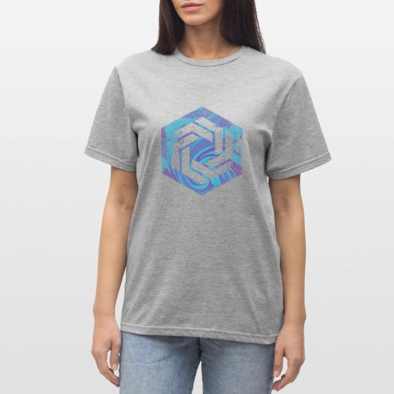 Codage géométrique du programmeur de programmation hexagonale T-shirt polycoton Unisexe