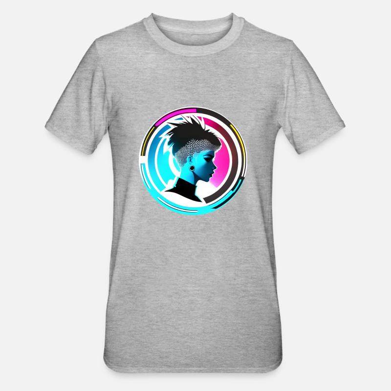 Avenir bleu - T-shirt polycoton Unisexe - gris chiné