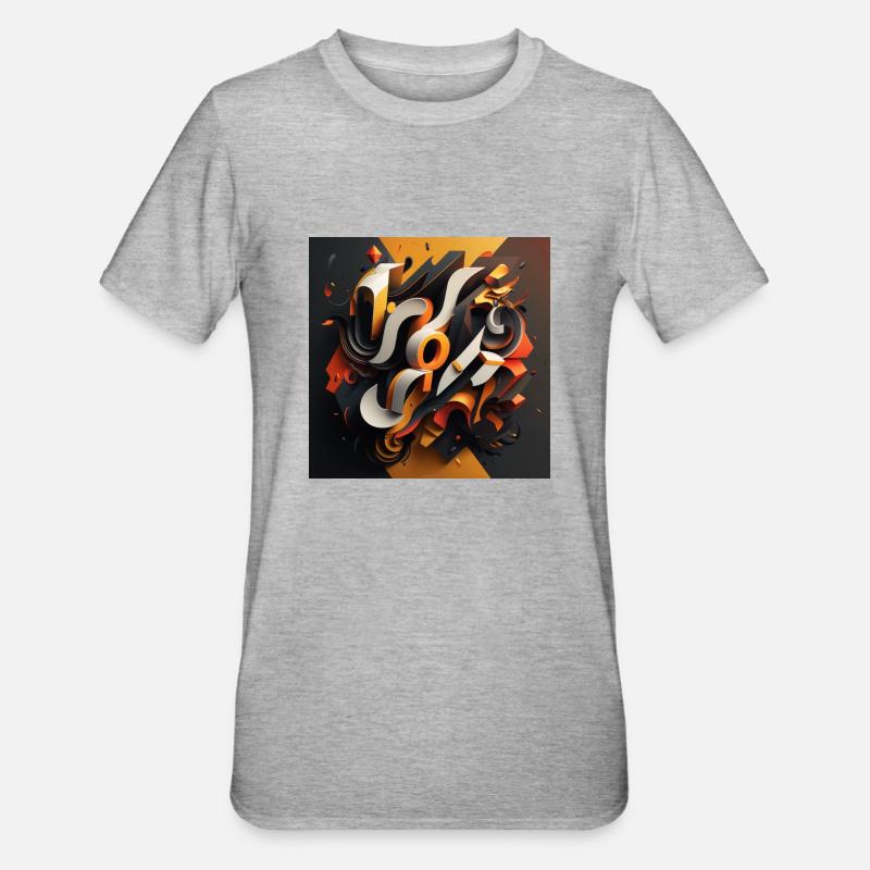 Graffiti - T-shirt polycoton Unisexe - gris chiné