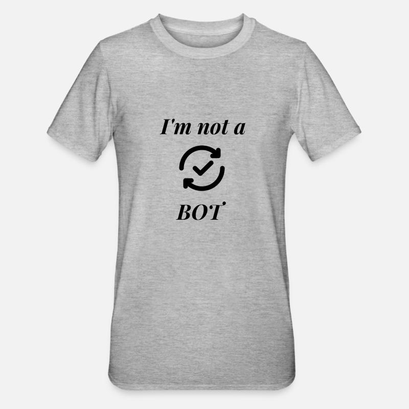 Bot de internet - T-shirt polycoton Unisexe - gris chiné