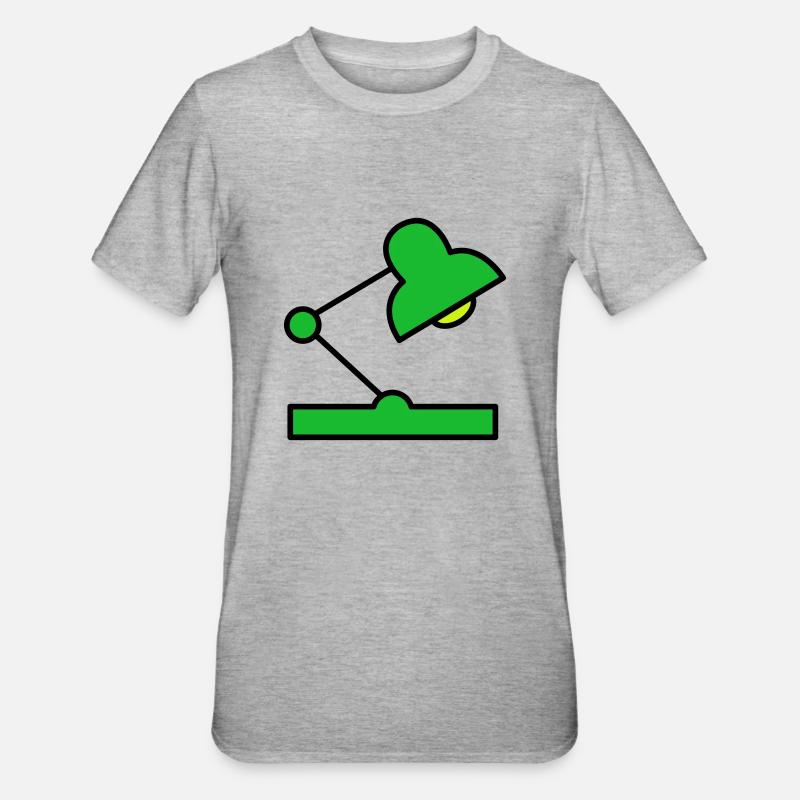 Lampe de bureau - T-shirt polycoton Unisexe - gris chiné