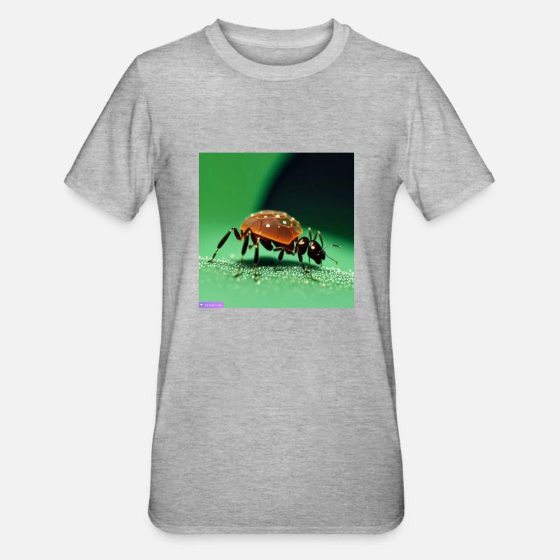 Makro-Sammlung - Unisex Polycotton T-Shirt - Grau meliert