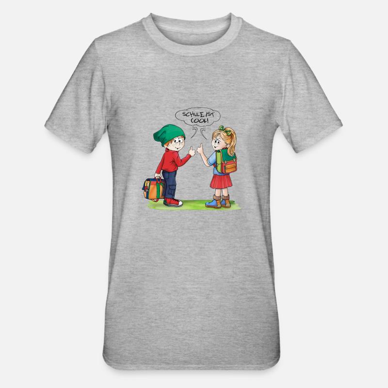 students - Unisex Polycotton T-Shirt - Grau meliert