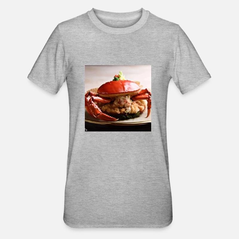 ein krabbensinniger Bürger - Unisex Polycotton T-Shirt - Grau meliert