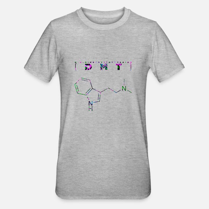 Molécule DMT - T-shirt polycoton Unisexe - gris chiné