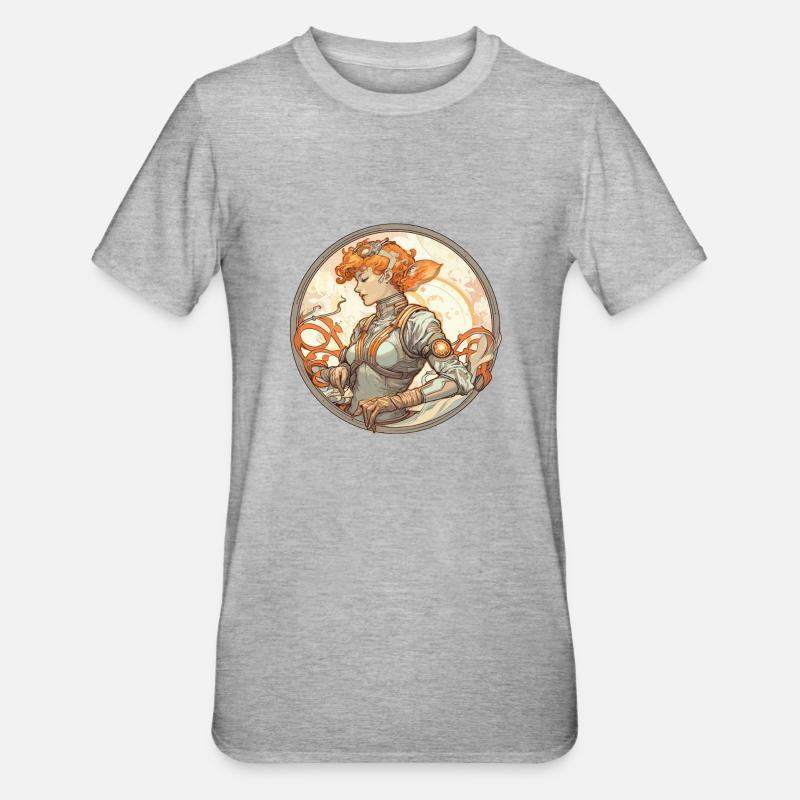 Astro Beauté 3 - T-shirt polycoton Unisexe - gris chiné
