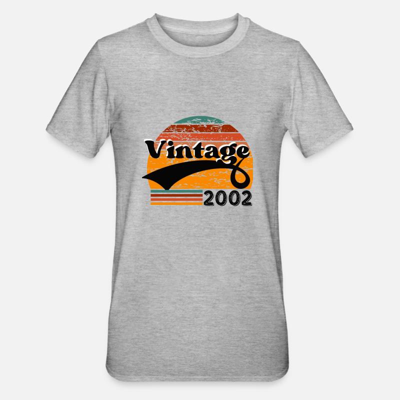 Vintage 2002 - T-shirt polycoton Unisexe - gris chiné