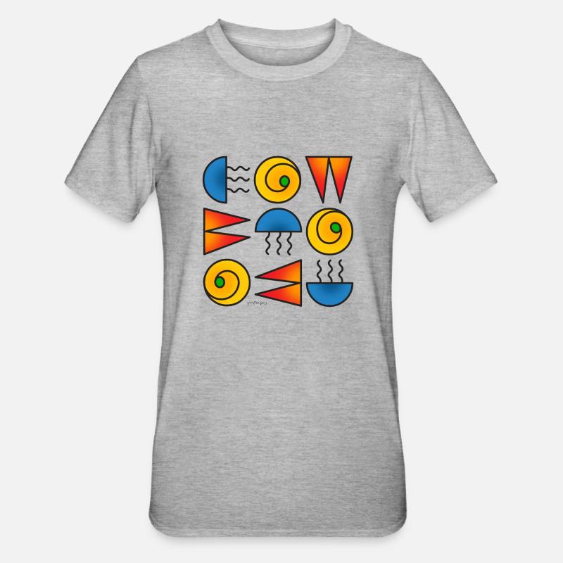 pattern moda 100623 3 - Unisex Polycotton T-Shirt - heather grey